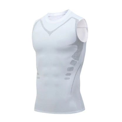 💪50% DE RÉDUCTION ! 🎉Gilet sculptant ionique Slimoly® – Compression et rafraîchissement – Remodelage du corps et sans manches – Invisible sous les vêtements 🕶️