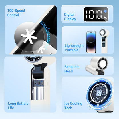 ✨ Vente chaude 2026 – -50 % ⌛❄️ Mini ventilateur à main IcePoint™