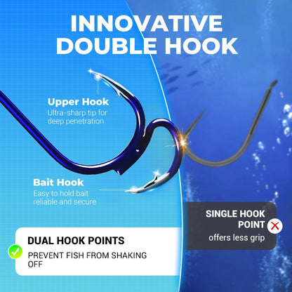 🔥 Nouveauté tendance ❤️‍🔥 Doubles hameçons classiques ultra-tranchants