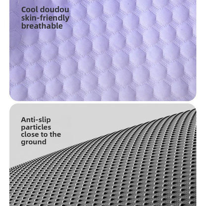 🐾❄️ PROMO -50% ! Tapis Rafraîchissant Chien Chat « Ice Silk » – Technologie Absorption Chaleur Supérieure, Rembourrage PP Nuage, Antidérapant, Facile à Laver · 3 Coloris · S à XL ✨
