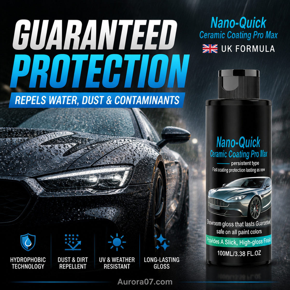 🚗 SCONTO DEL 50% A TEMPO LIMITATO! 💥 Goitali® Spray Nano Ceramico Alta Lucentezza – Idrorepellente, Lunga Durata, Applicazione Facile ✨