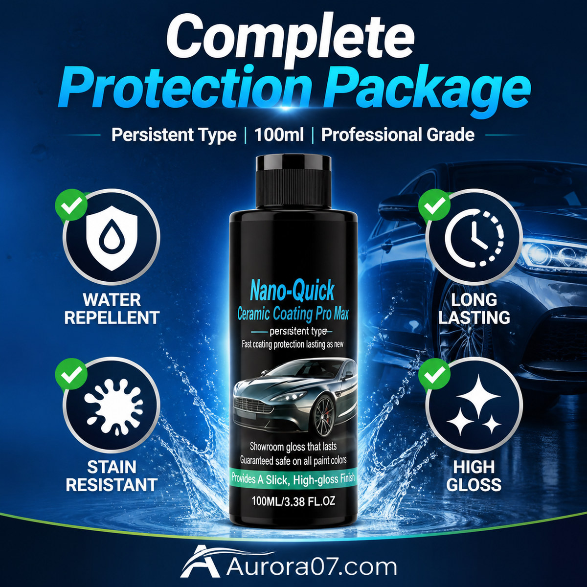 🚗 SCONTO DEL 50% A TEMPO LIMITATO! 💥 Goitali® Spray Nano Ceramico Alta Lucentezza – Idrorepellente, Lunga Durata, Applicazione Facile ✨