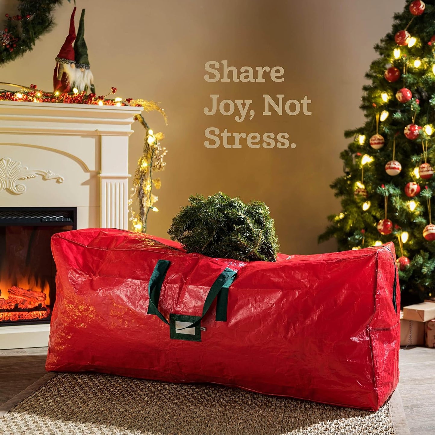 🎄 50% DE RÉDUCTION MAINTENANT ! 🎅 Sac de Rangement Imperméable pour Sapin de Noël – Durable, Transport Facile & Protection Maximale 🎁