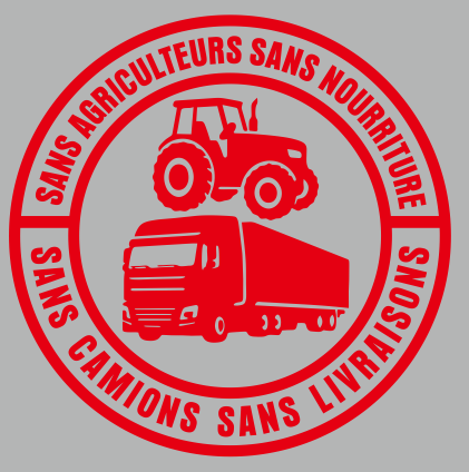 🎅Soldes de Noël 50 % de réduction💕🔥Sans agriculteurs, pas de nourriture, sans camions, pas de livraisons Autocollant en vinyle – Décalcomanie de 140 mm