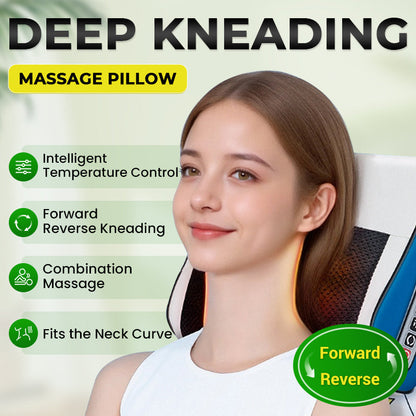 🎊 Élimine Toute Votre Fatigue en un Rien de Temps 🎊 Oreiller de Massage Pétrissage Profond Multifonctionnel avec Chaleur