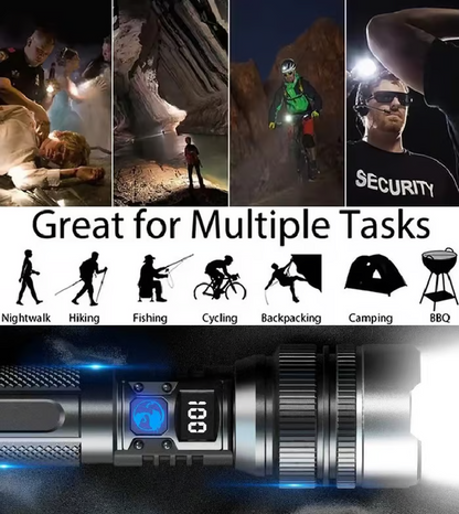⏳Réduction limitée de 50%💥 Ultimate Survival Flashlight 2025®⃫ est la torche la plus puissante et la plus lumineuse au monde.