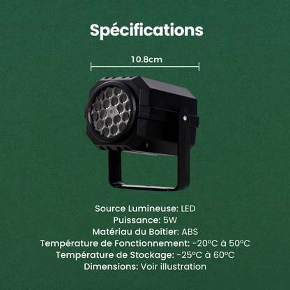 🎄 Promotion Exceptionnelle de Noël🎁Projecteur rotatif LED avec motifs de Noël