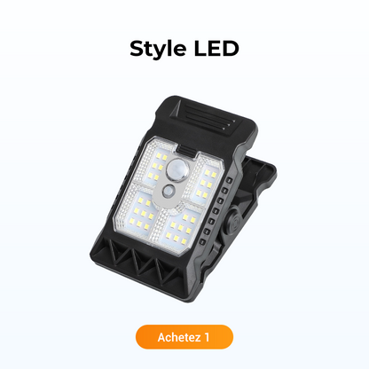 Lampe Solaire à Clip Extérieur avec Détecteur de Mouvement