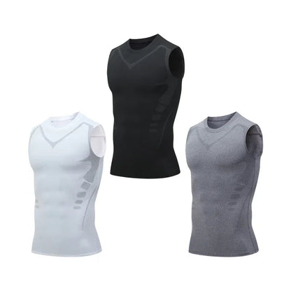 💪50% DE RÉDUCTION ! 🎉Gilet sculptant ionique Slimoly® – Compression et rafraîchissement – Remodelage du corps et sans manches – Invisible sous les vêtements 🕶️