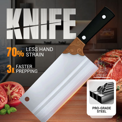 ⚔️Couteau de Cuisine Forgé🔪Tranchant comme un rasoir, durable à vie, conçu pour les passionnés de cuisine⚡