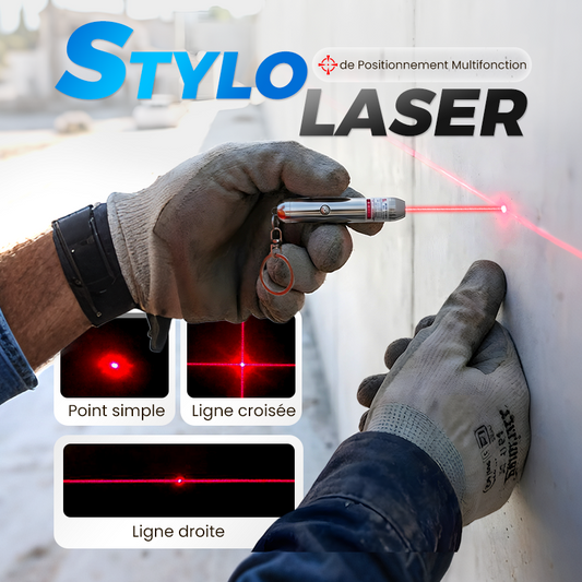 Stylo laser portable à positionnement multi-modes