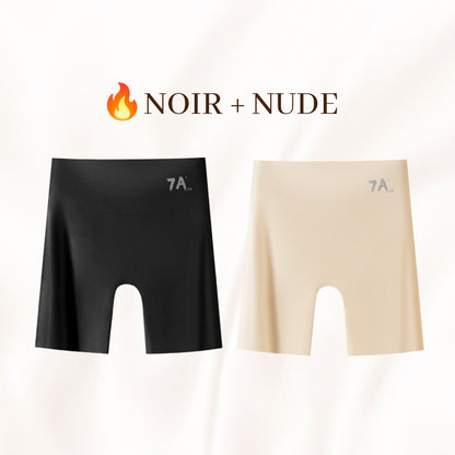 Sous-vêtements féminins taille haute en soie glacée avec contrôle de l'abdomen Hip-lifting