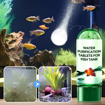 ♻️Comprimé puissant de purification de l'eau d'aquarium💧
