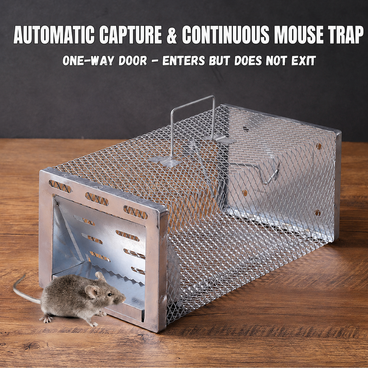 🌞Commencez le printemps en beauté avec 50 % de réduction !🐭Piège à souris réutilisable automatique avec porte à sens unique – Grande cage galvanisée pour une capture continue