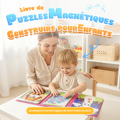 🎁 Cadeaux Priviléges de Noël🎄Livre de construction magnétique pour enfants