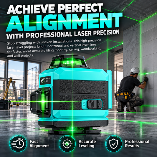 Niveau laser extérieur 360° pour la construction et le carrelage