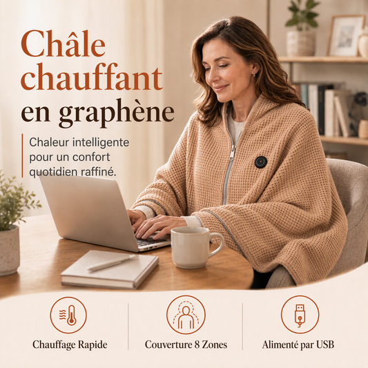 🎄Promotions de Noël🎅Le plus beau cadeau entre parent et enfant🎁Châle chauffant portable