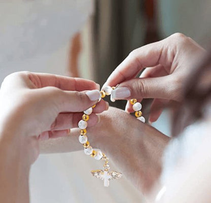 👼Bracelet Croix-Ailes d'Ange
