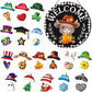 ⏰ Enseigne de Bienvenue Interchangeable avec Vache Highland Avec aimants saisonniers, chapeaux amovibles et accessoires