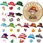 ⏰ Enseigne de Bienvenue Interchangeable avec Vache Highland Avec aimants saisonniers, chapeaux amovibles et accessoires