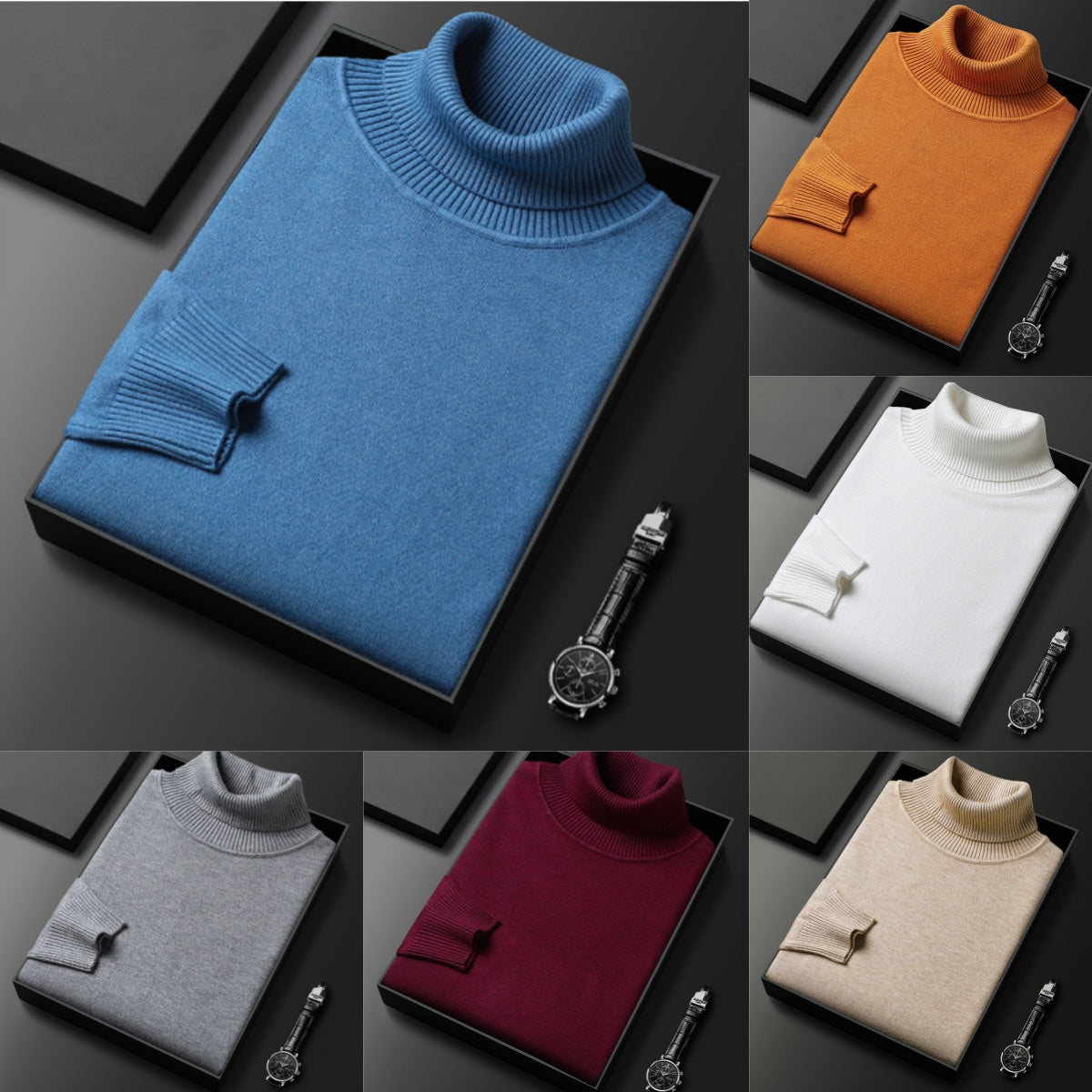 🧵 50 % DE RÉDUCTION MAINTENANT ! ✨ Pull en cachemire haut de gamme pour homme - Doux et respirant, style polyvalent pour le bureau ou les tenues décontractées 🍂📦