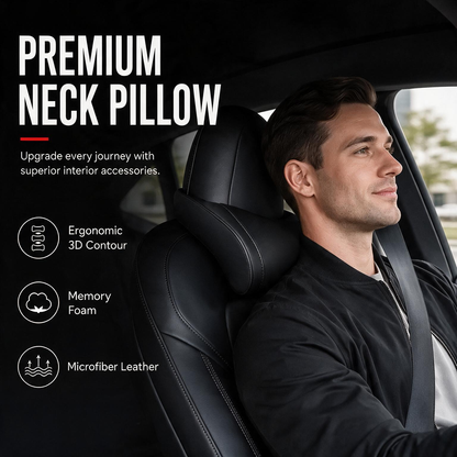 Appui‑tête ergonomique en mousse à mémoire de forme pour voiture