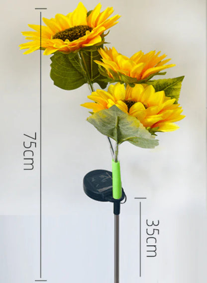 💐50% DE RÉDUCTION ! Lampes Solaires Tournesol – Étanches & Décoration Jardin 🌻💛【Offre Limitée】