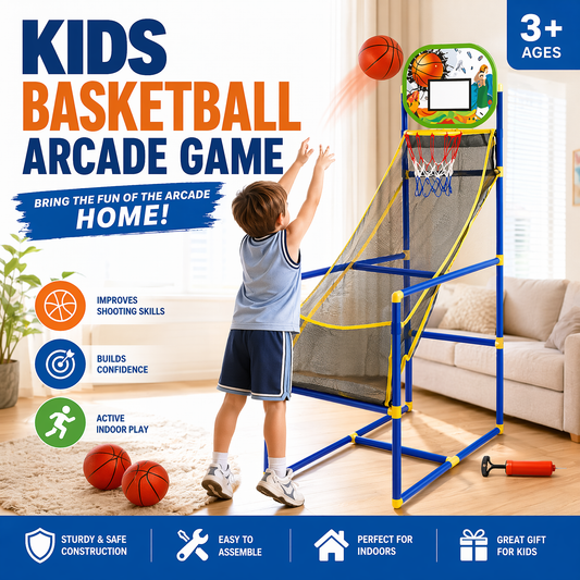 ⚡🏀 Panier arcade enfant – Défoule-toi à la maison, améliore la coordination, plaisir garanti en famille ou en solo 🌟👦👧