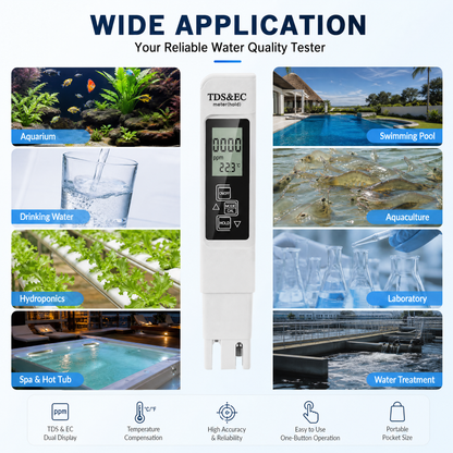 🌊💧 -50% ! 🚰Testeur numérique de qualité de l'eau, compteur TDS