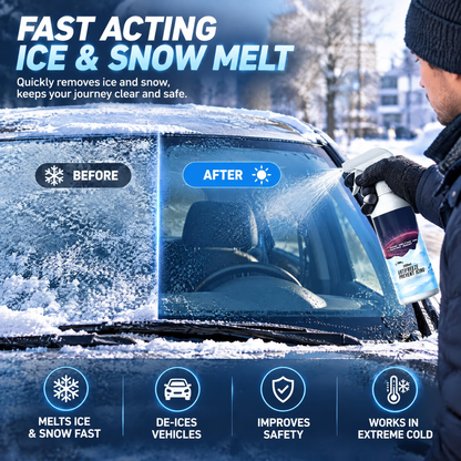 🧊 Produit hautement efficace pour faire fondre la neige et la glace ; adapté au déneigement de grandes surfaces et au dégivrage des véhicules.