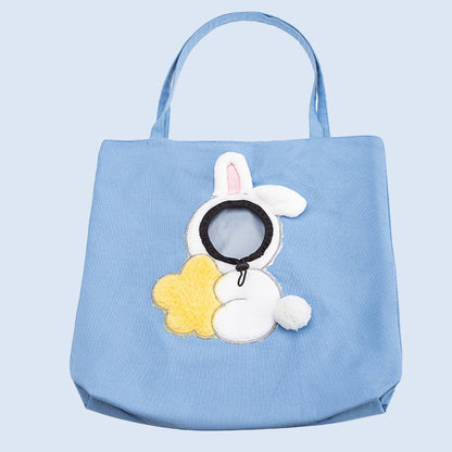 🐈Sac pour chat en forme de tête de rosée - Sac de transport pour animaux de compagnie👜