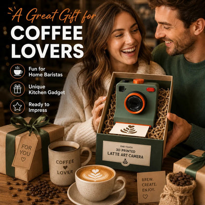 🎃Offre spéciale Halloween : 50 % de réduction !🔥Appareil photo rétro pour décorations de café – Imprimante mécanique à pochoirs pour latte art