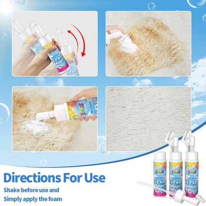 ⏳ DERNIER JOUR – ACHETEZ 2, OBTENEZ 1 GRATUIT !! 💖 Nettoyant mousse magique pour tapis et tissus – Éliminateur de taches et odeurs d'animaux avec brosse de nettoyage 🧼🪄