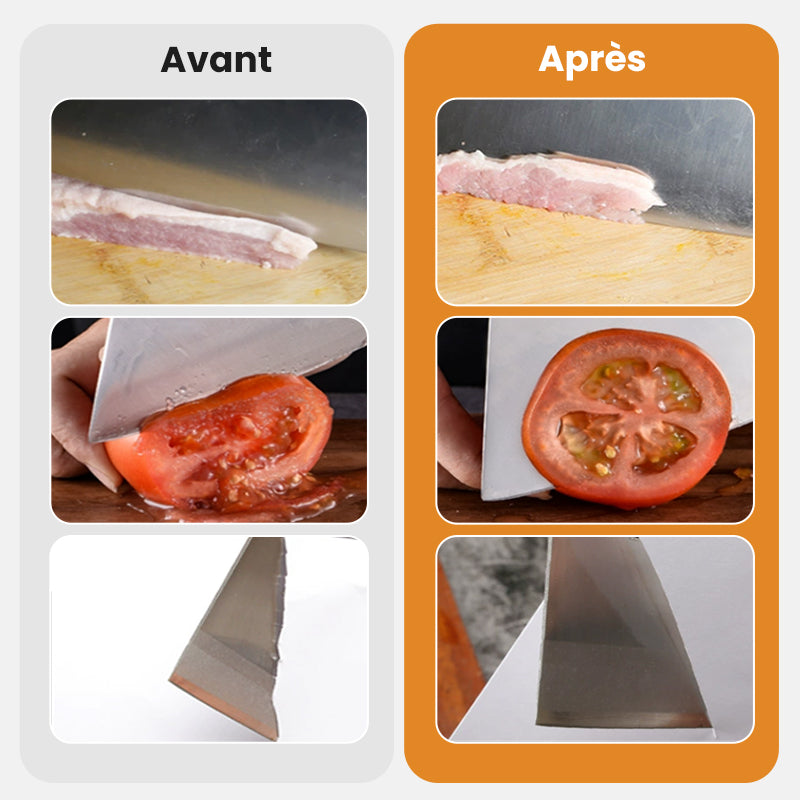 🏆🔪Aiguiseur de couteaux portable pour l'extérieur✨