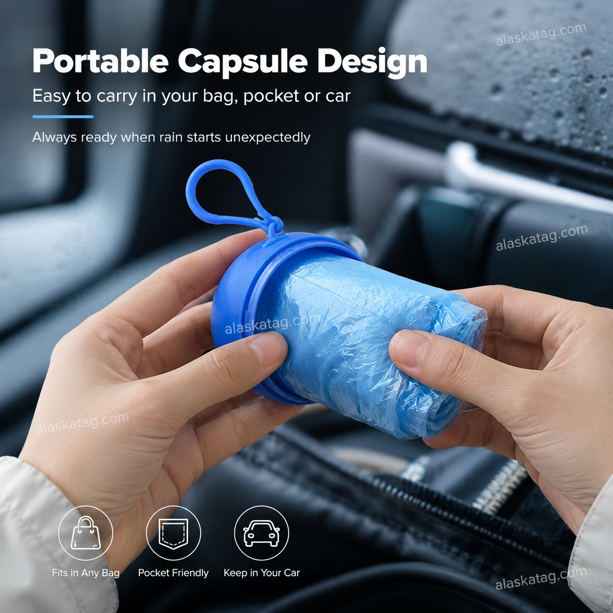 🌧️ Imperméable jetable de poche pour les averses inattendues