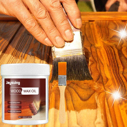 🔥50% DE RÉDUCTION !🪵Huile Cire pour Bois Extérieur ✨Anti-Corrosion, Protection Durable, Application Facile🏡