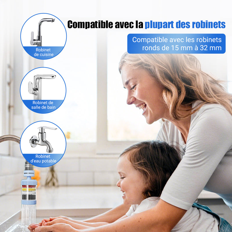 📢📢50 % de réduction ! Filtre de Robinet Amélioré et en Coton PP – Améliorez la Qualité de Votre Eau du Robinet