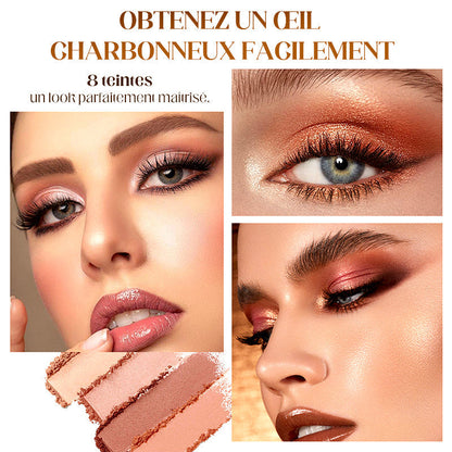 📢📢50 % de réduction !! ⏰8 couleurs de fards à paupières pailletés en stick, waterproof, longue tenue et multi-usage