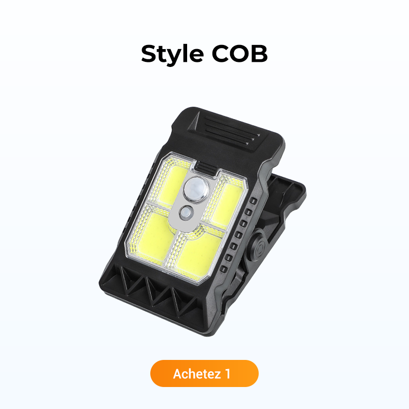 Lampe Solaire à Clip Extérieur avec Détecteur de Mouvement