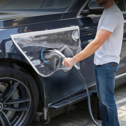 🚗⚡🔥-50% ! Cache de port de charge magnétique étanche pour véhicule électrique, protection efficace💧