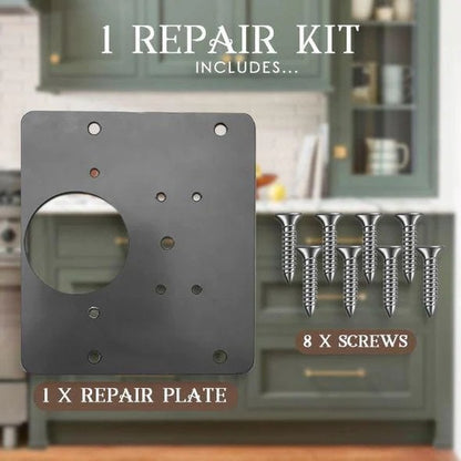 🛠️ ACHETEZ 1, OBTENEZ 1 GRATUIT ! 🔥 Kit de Réparation de Charnière – Outil Tout-en-Un, Réparation Facile & Durable – Plaque en Acier Inoxydable – Compatible avec Toutes les Charnières Standard 🏠✨