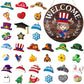 ⏰ Enseigne de Bienvenue Interchangeable avec Vache Highland Avec aimants saisonniers, chapeaux amovibles et accessoires