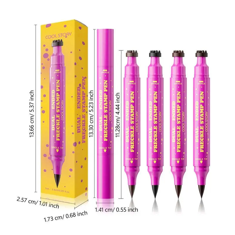 🌟✨ PROMO FLASH 50% ! Stylo Tampon à Taches de Rousseur & Eyeliner – Résistant à l'Eau, Résultat Réaliste, Parfait pour Quotidien & Cosplay 🎭