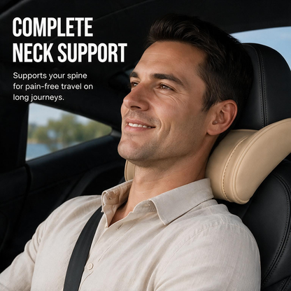 Appui‑tête ergonomique en mousse à mémoire de forme pour voiture