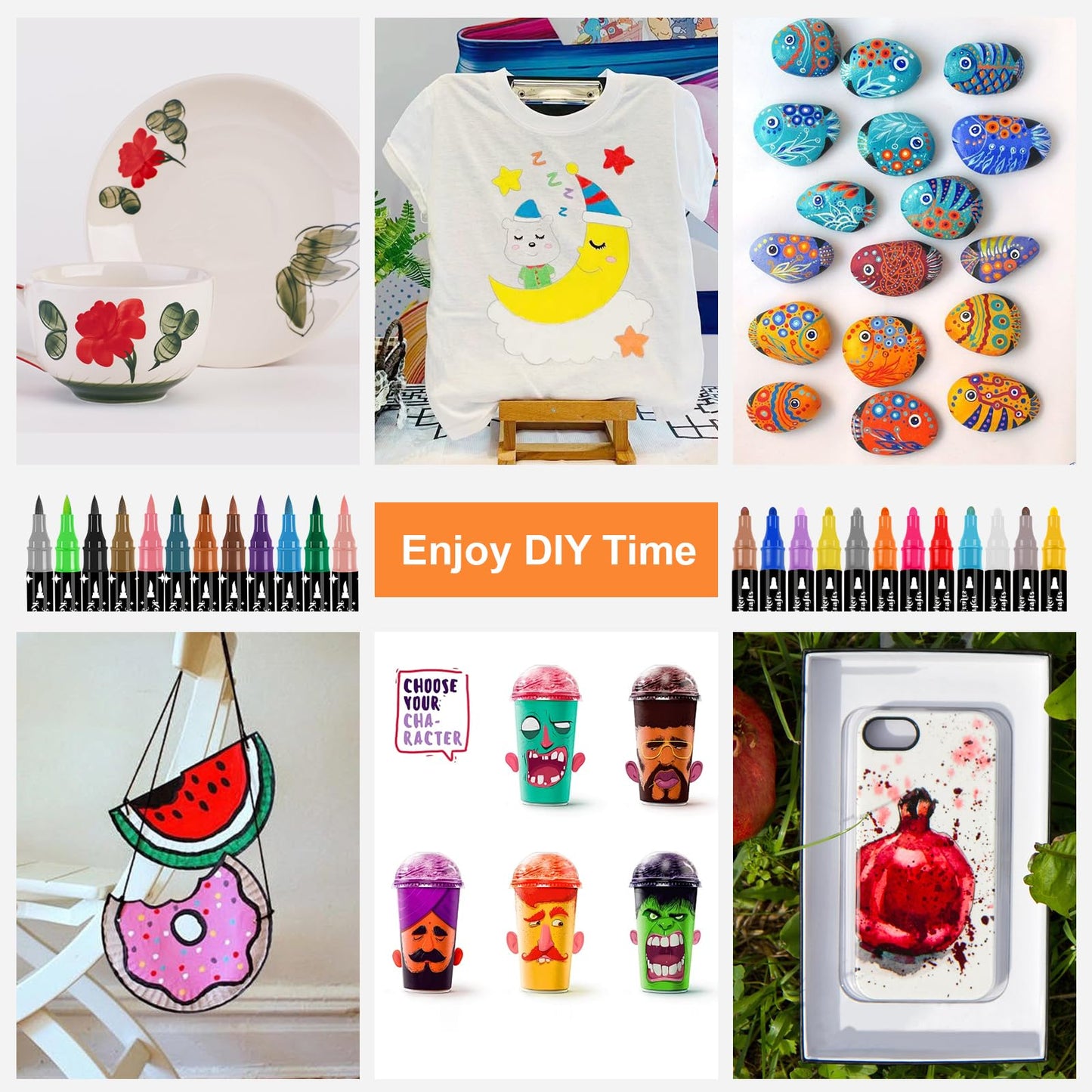 Marqueurs Pailletés à Double Pointe