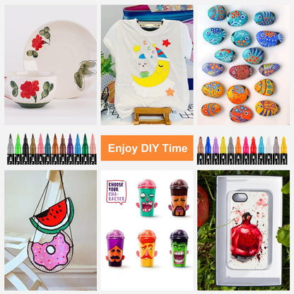 Marqueurs Pailletés à Double Pointe