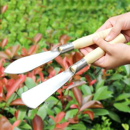 Outils de jardinage – Pelle à désherber, Transplantoir et Râteau