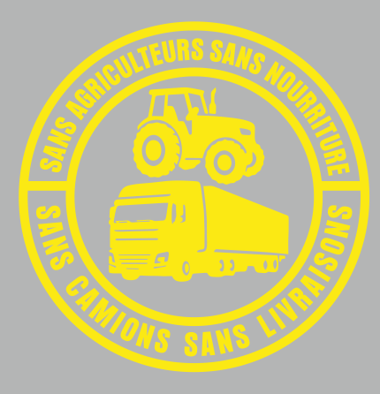 🎅Soldes de Noël 50 % de réduction💕🔥Sans agriculteurs, pas de nourriture, sans camions, pas de livraisons Autocollant en vinyle – Décalcomanie de 140 mm