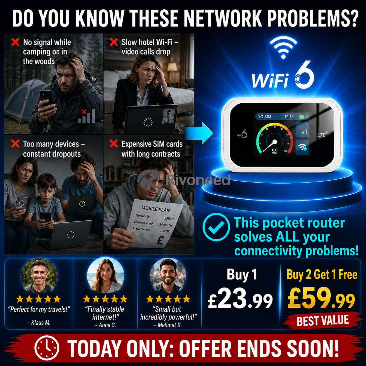 📶 Point d'accès mobile avec couverture Wi‑Fi complète