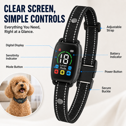🏆 50 % DE RÉDUCTION EN CE MOMENT ! 🐶 Collier anti‑aboiement intelligent pour chiens 🛡️ Réglable, sans douleur, contrôle efficace des aboiements ⚡